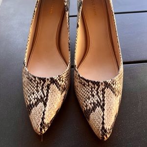 Cole Haan snake skin type heels